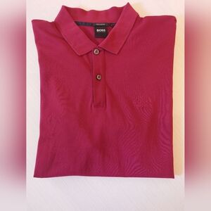 Hugo Boss Men's Polo L Red